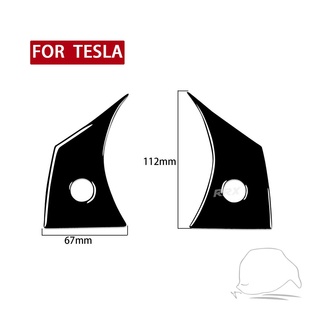 For Tesla Model 3 Y 2017-2025 Car Steering Wheel Panel Cover Trim Stickers Frame ABS Carbon Fiber Modification Accessories