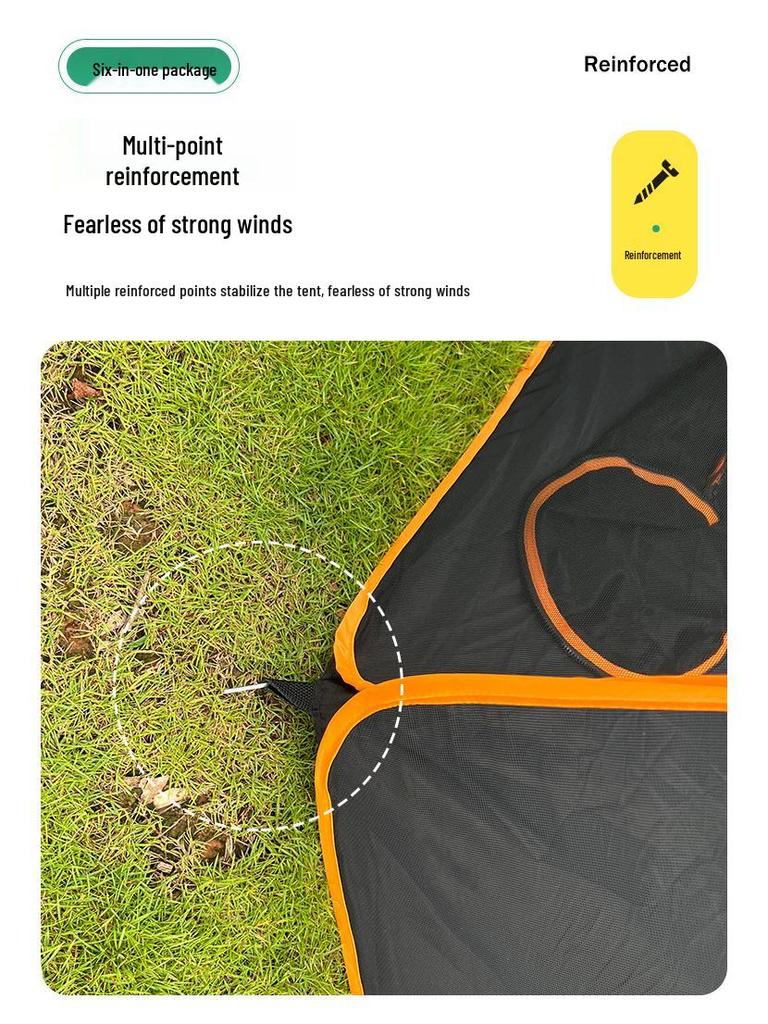 In-Stock Portable Pet Tent Set: 6-Piece Cage, Tunnel & Freely Assembled Fence for Cats and Dogs