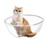 Acrylic Cat Nest 32X15CM Pet Cat Clear Acrylic Bed Play Toy Animals Sleeping Furniture For Shelter Balcony Small Activity Center
