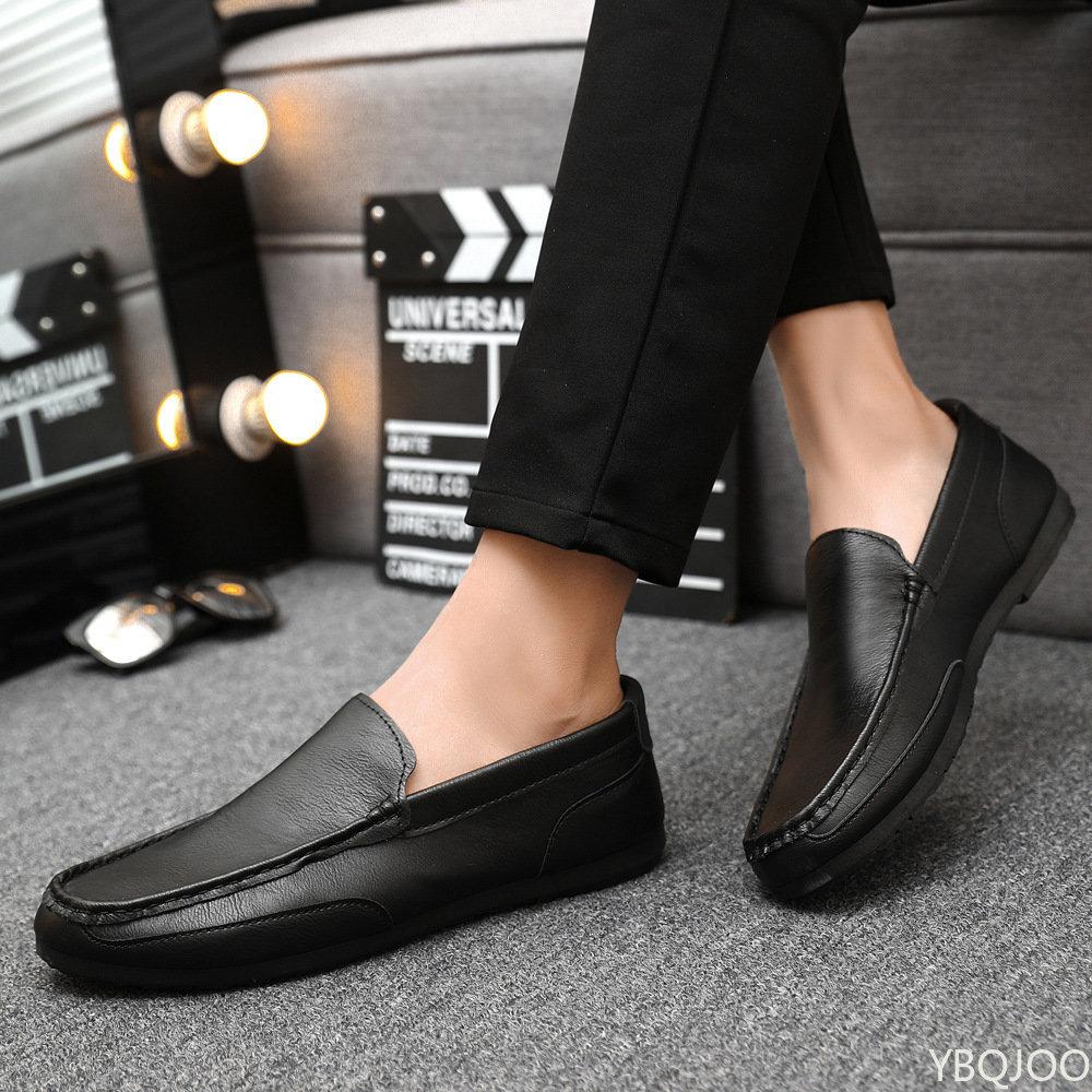 fashion 2024 Spring Summer NEW Men's Loafers Comfortable Flat Casual Shoes Men Breathable Moccasins Slip-On Soft Leather Driving Shoes