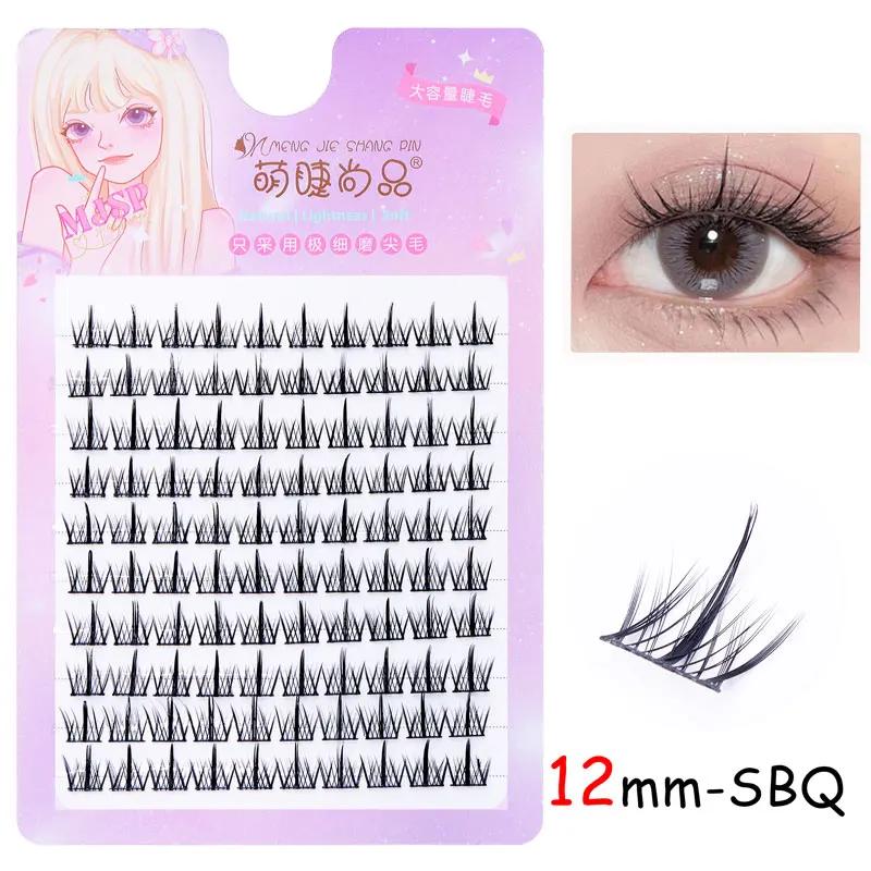 Natürliche Wimpernbüschel DIY Manga Wimpern Transparent Terrier Stränge Wimpern Weiche Falsche Wimpern Wimpern Tägliches Make-Up