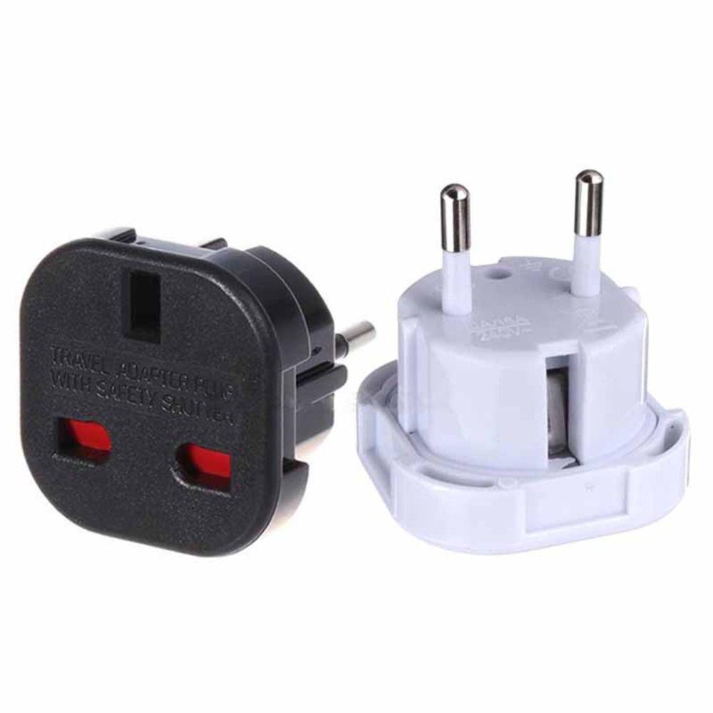 

Sale Power Plug Electrical Plugs Plug Adaptor Fused Adapter Plug Power Adapter EU 2 Pin to UK 3 Pin Black-UK 3 Pin to European