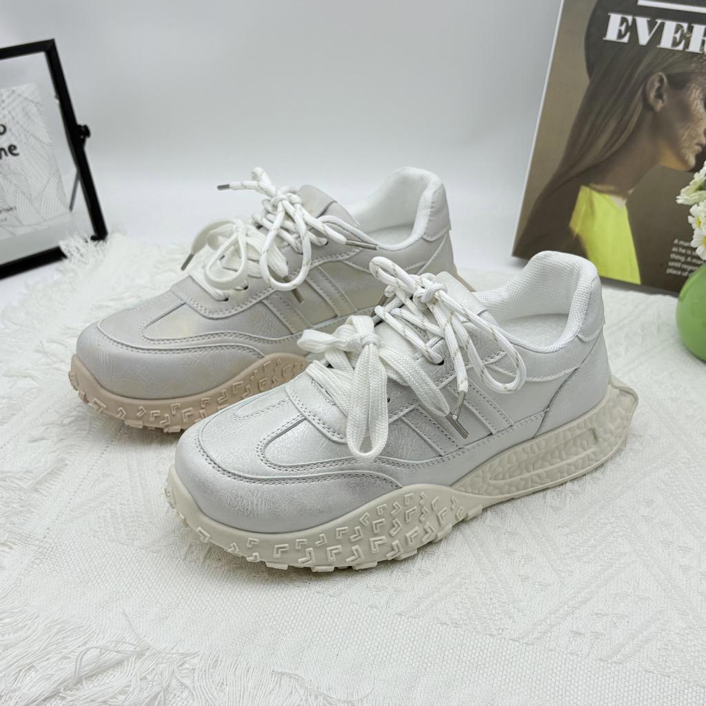 Platform Dad Shoes Women's Spring 2025 New Retro Old German Training Shoes Women's Versatile Sports and Leisure Shoes Increase Height