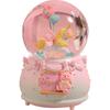 Creative Rotating Unicorn Crystal Ball Music Box with Luminous Snowfall