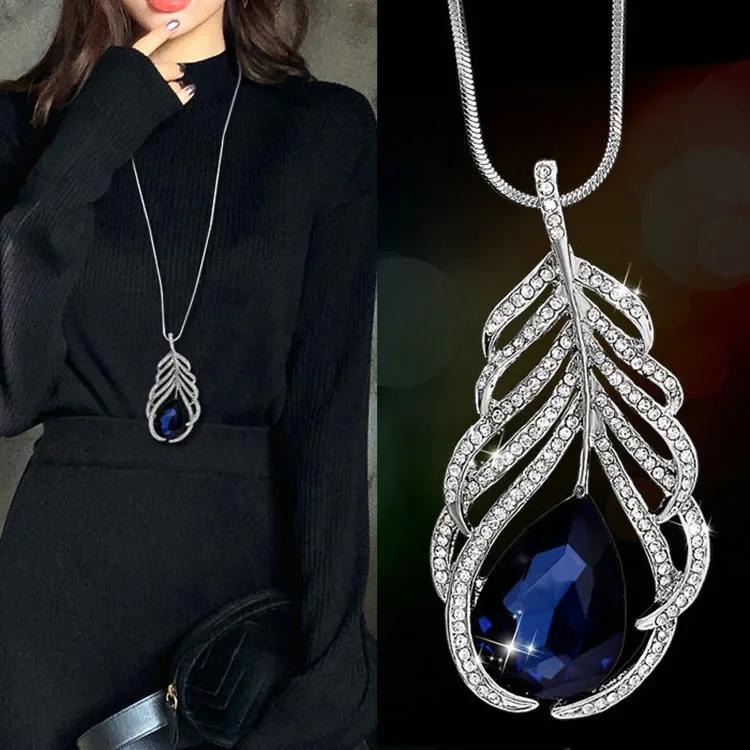 Classic Geometric Irregularity Pendant Long Necklace for Women New Sweater Accessories Cute Gifts Hip Hop Jewelry