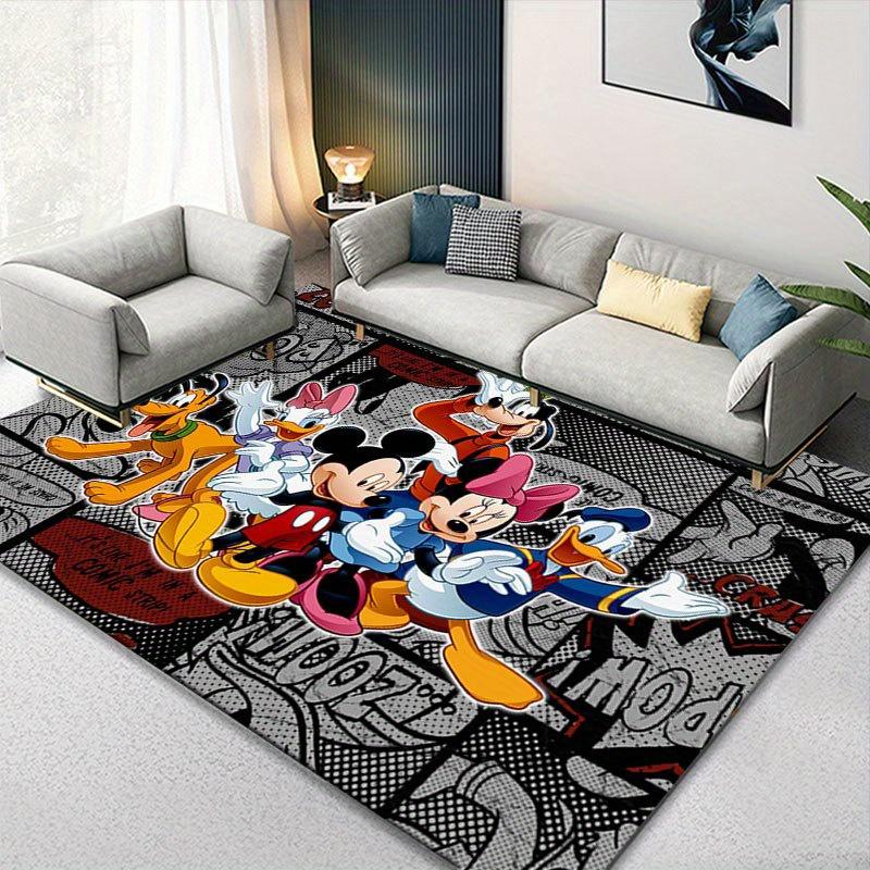 1pz Tappeto Disney Topolino e Minnie Tappeto Area Tappeto Antiscivolo Lavabile a Mano Tappetino per Pavimento Adatto per Soggiorno Camera da Letto Decorazioni per la Casa