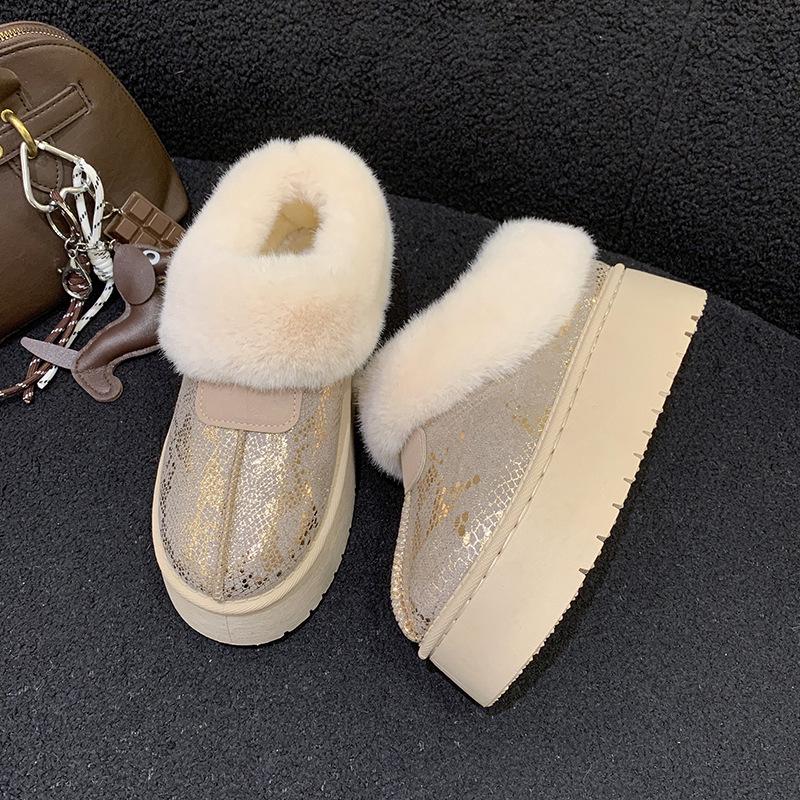 Dámské sněhule nadměrné velikosti s tlustou podrážkou - Teplé, pohodlné, připravené do přírody