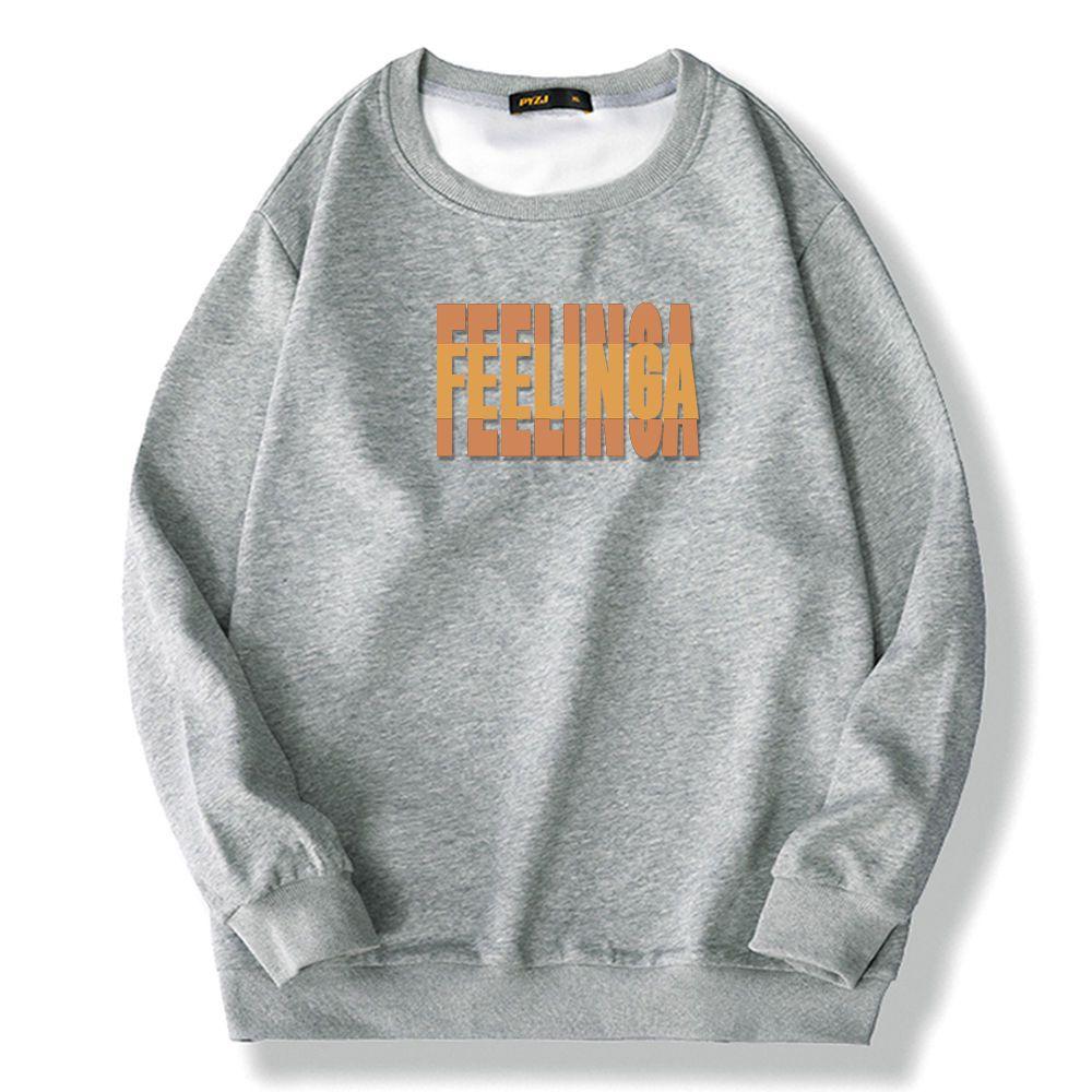 Plus Size Men's Wear Men's Extra-large Loose Crewneck Sweat Fat Man All-match Not Fleece-lined Explosions