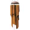Bamboo Wind Chimes Big Bell Tube Coconut Wood Handmade Indoor and Outdoor Wall Hanging Wind Chime Decorations Gift