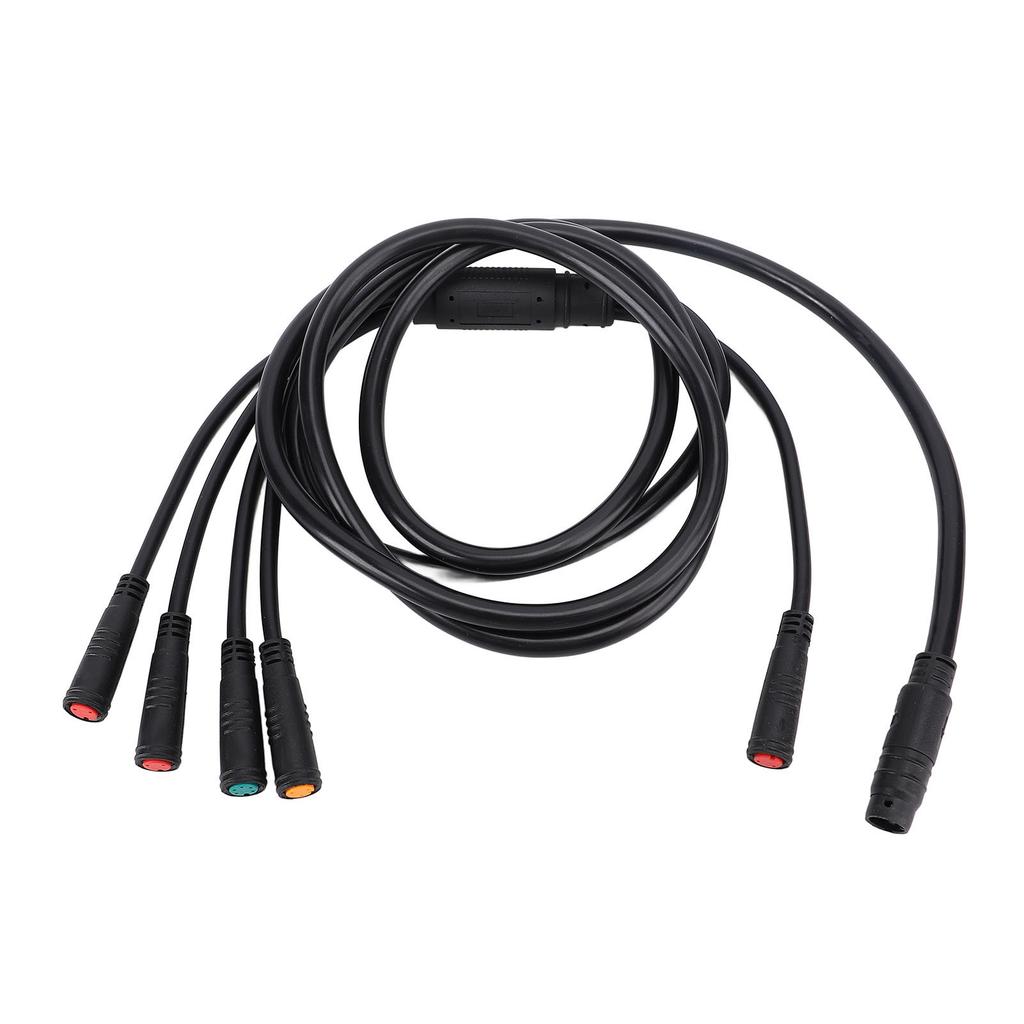 Sine Wave Controller 30A Aluminum Alloy Rain Proof Electric Bike Motor Speed Controller with 5 In 1 Cable for 36V 48V 1000W Motor