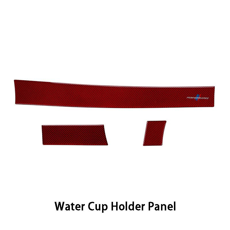 

3 шт. красное углеродное волокно, накладка на центральную консоль приборной панели автомобиля, Стайлинг автомобиля для BMW 5 серии E60 2005-2010 гг. 3Pcs