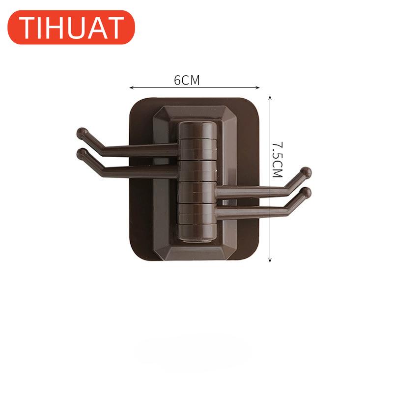 

Настенное крепление для кухни, ванной, самоклеящиеся крючки, вращающаяся вешалка для полотенец и мелочей кофейный