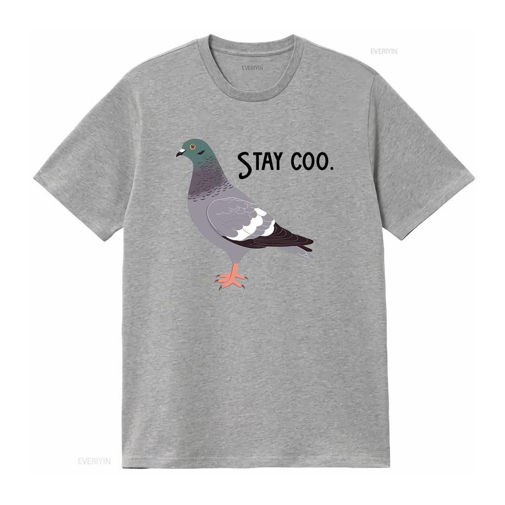 Stay Coo T Shirt Funny Pigeon Cute Bird Silly Meme Saying Cool Birding Motivate Sarcastic Slogan Comical Clothes vintage