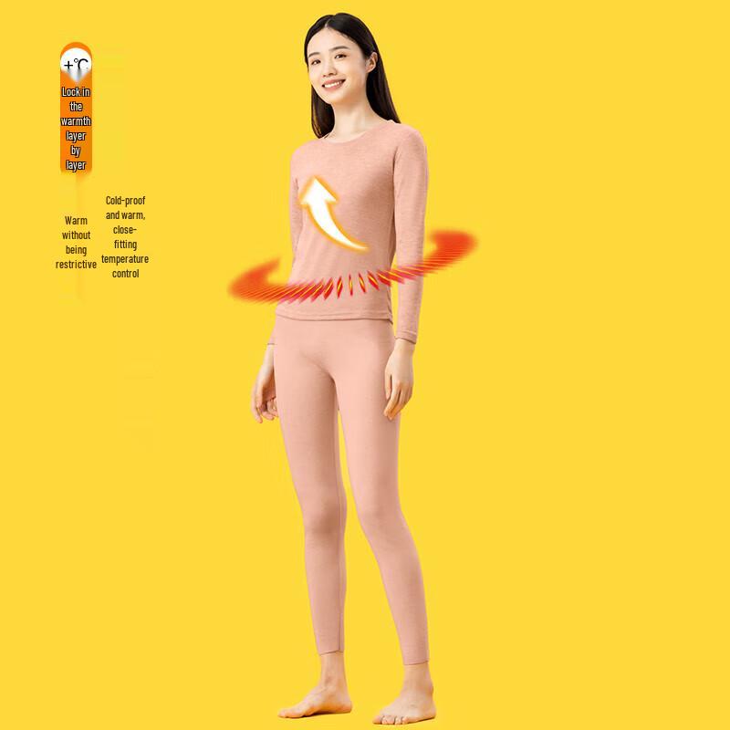 Yiershuang Women's Extra Thick Thermal Underwear Set with Merino Wool & Silk
