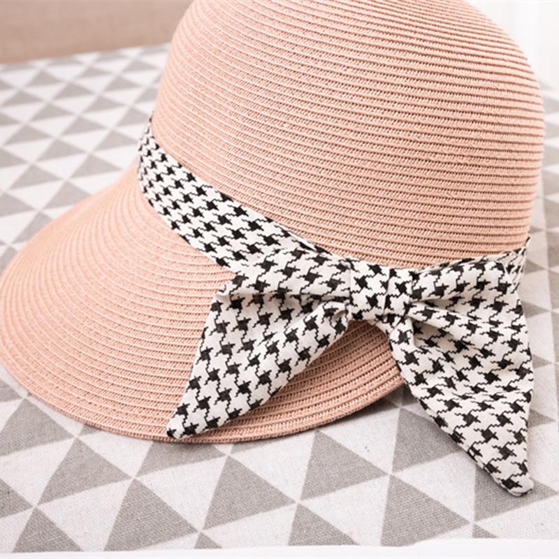 Korean Style Women s Long Brim Straw Hat - Versatile Sun Protection for Equestrian, Outdoor, Travel, Beach One Size