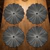 4PCS Anti-scald Geometric Placemats Heat Insulation Round Dining Mat Linen Table Mat  Home Decor