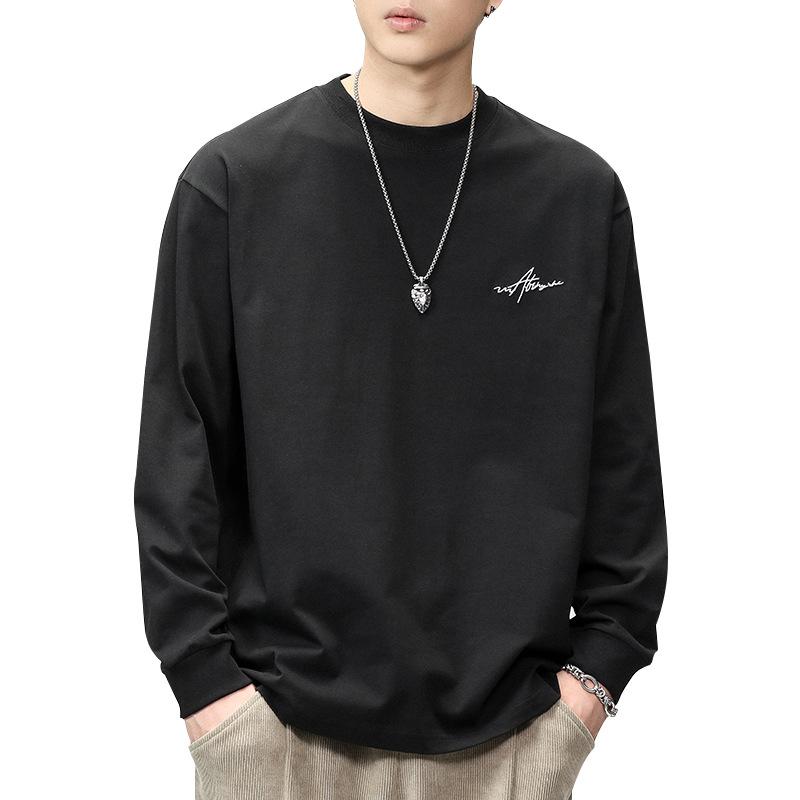 Осенне-зимний свитер с длинными рукавами из чистого хлопка с вышивкой — фото 6