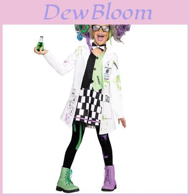 Halloween Mad Scientist Costume For Kids High Quality Cosplay Set For Boys And Girls