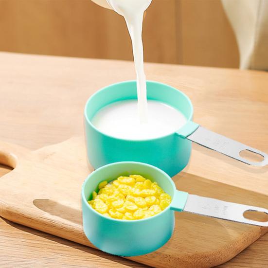 10Pcs Measuring Cups And Spoons Set, Stainless Steel Measuring Cups for Dry Liquid Ingredients, Nesting Baking Tools, Kitchen Gadgets