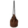 CINQUANTA xSHIPS [Excellent Condition] i-153/1 Suede Drawstring Bag/ Shoulder bag BrownUsed