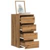 VidaXL Corner Chest of Drawers Artisan Oak 40x41x76 Cm Engineered Wood, Chest of Drawers with Drawers, Filing Cabinet, Cabinet with Drawers, 852869