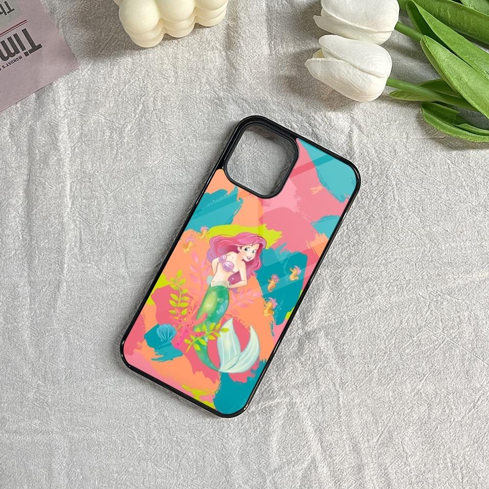 The Little Mermaid Ariel Phone Case for Iphone 16 15 14 13 12 11 Pro Max Mini 8 Plus Se Xr X Xs Fundas Shell PC+TPU Cover