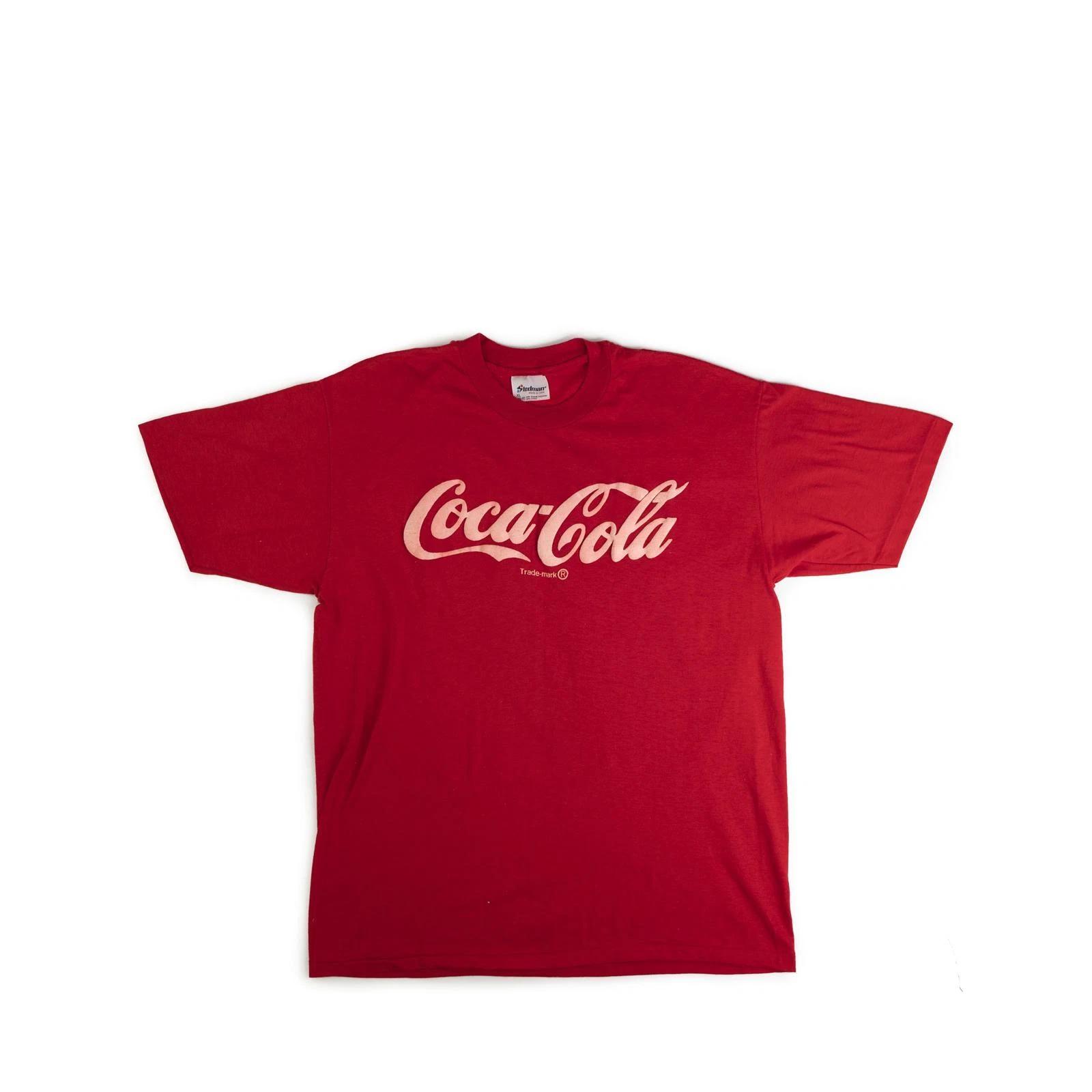 Vintage 1990 s Coca Cola Puff Print Tee Shirt L