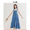 Inman Women's Lyocell Cotton Denim Overall Dress