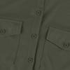 Women's Pocket Blouse Solid Color Casual Loose Long Sleeve Top