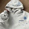 Unisex Snowflake Embroidery Hoodie - Autumn/Winter Loose Fit Jacket with Trendy Design
