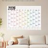2026 Wall Calendar Planner with Habit Tracker Large Schedule Sticker Motivational Goal Setting Poster for Office Home School