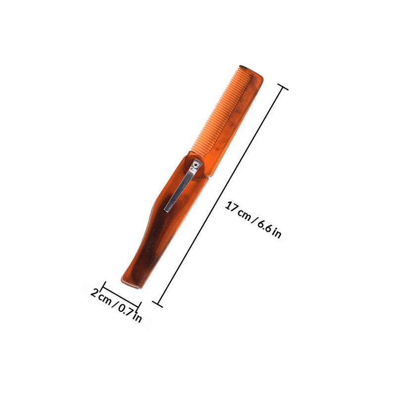 Foldable Pocket Comb for Men Portable Travel Beard Styling Fine Tooth Hair Mustache Grooming Hair Comb for Men