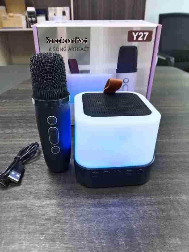 

Cool Colorful Y27 K Song Bluetooth Speaker with Single/Dual Microphone - All-in-One KTV Home Speaker. Exclusive Private Model - No Infringement Risk