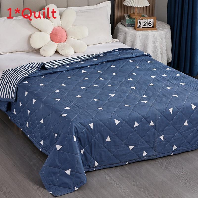 Flower Rabbit Green Leaf Print Pattern Duvet With Polyester Fill Bedroom For