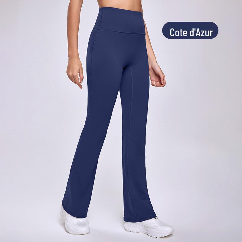 

Расклешенные женские брюки для йоги премиум-класса с антибактериальной ластовицей – Удлиняют ноги и обеспечивают комфорт для фитнеса Medium