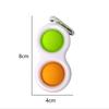 Fidget Finger Bubble Music Keychain Decompression Fashion Toy Pressable Exercise Board Decompression Key Pendant Birthday Gift