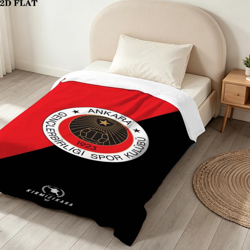 Gençlerbirliği Flanelldecke mit Aufdruck Hohe Qualität Warm Bequem Decke für Alle Jahreszeiten Perfekt für Geschenke Wohnkultur