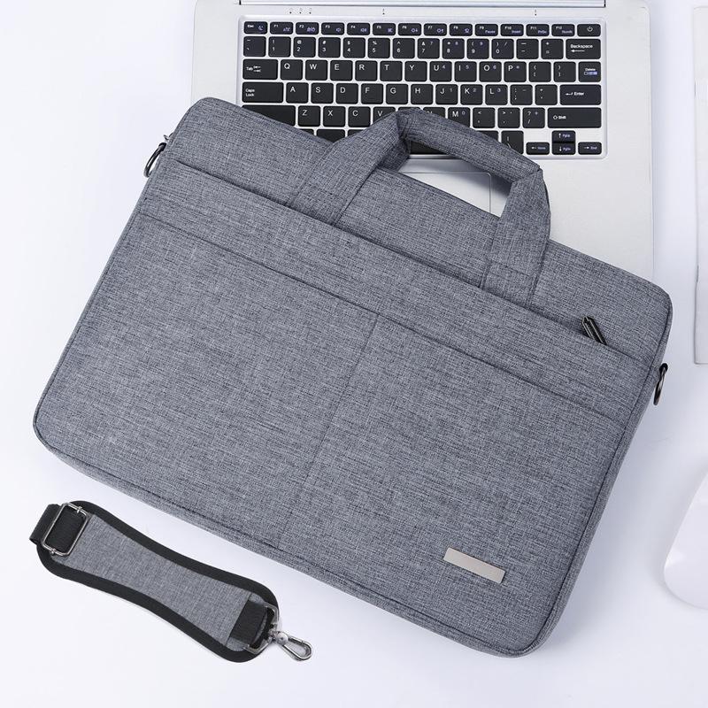 TS JYL laptop bag,Laptop Handbag Crossbody Solid Simple Business Briefcase