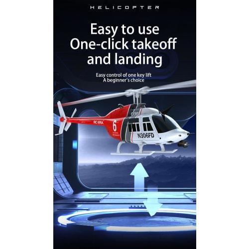 SOWOFA Helicopter Remote Control Multi-Purpose Helicopter with 6-Axis Gyroscope, High Suspension Barometer, High-Flow Optical Positioning (Dual Batter