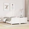 Vidaxl Bed Frame Without Mattress, White, 120X200 Cm, Pine Wood
