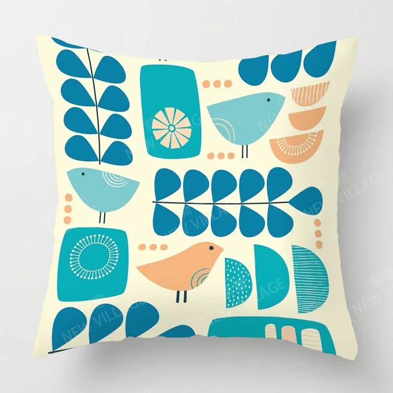 Nordic Fall Home Decor Autumn Throw Pillow Case Sofa Cushion Cover Modern X  X X  X Geometry