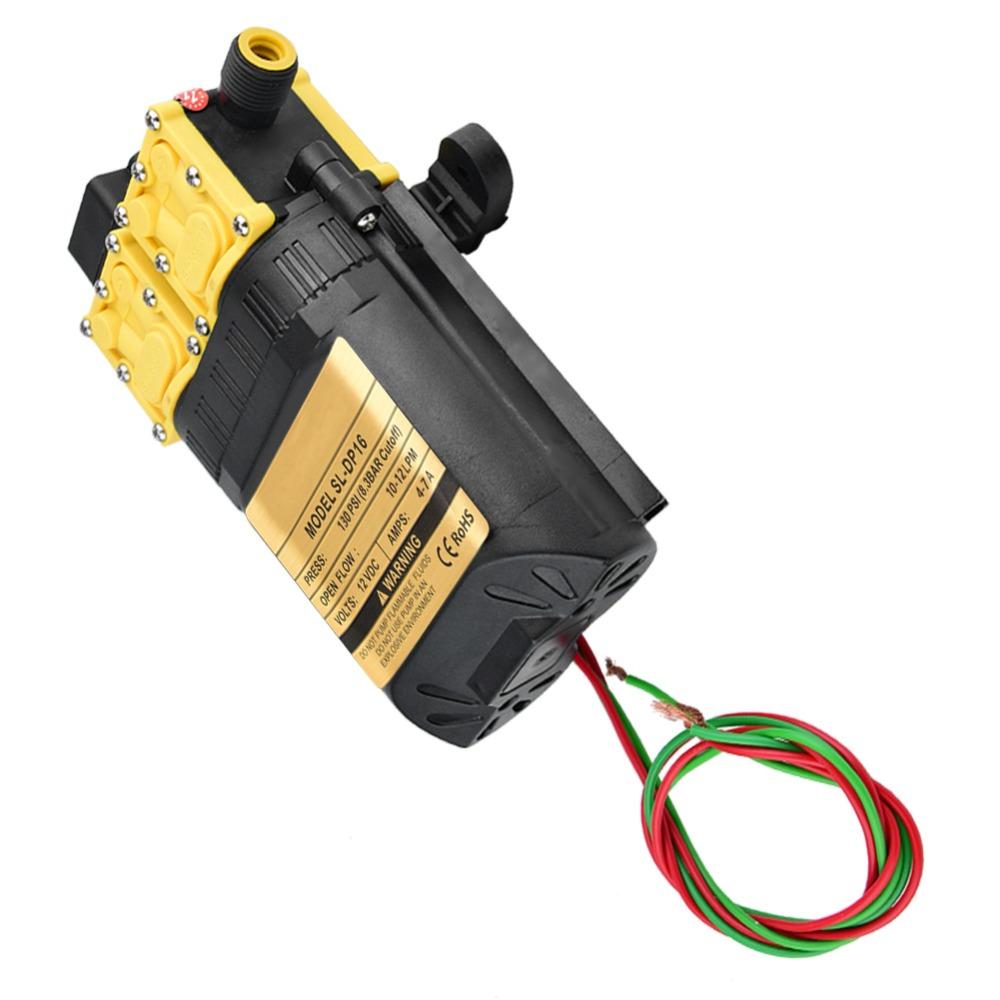 DC12V Water Sprayer Pump Cast Steel and ABS High Pressure Water Pump  Outdoor Use