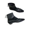 Flat short boots women's low heels 2025 autumn and winter new boots square head women's boots short boots niche thin boots Martin boots