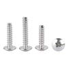 304 Stainless Steel Self-Tapping Screws: Large Flat Head, M2-M5, Cut Tail, Flat/Milled Tail Options