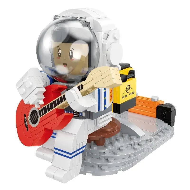 Non-Toxic Balody Creative Spaceman Building Blocks Astronaut Series Theme Mobile Bracket Po Frame Model Bricks Kids Toys Holiday Gifts