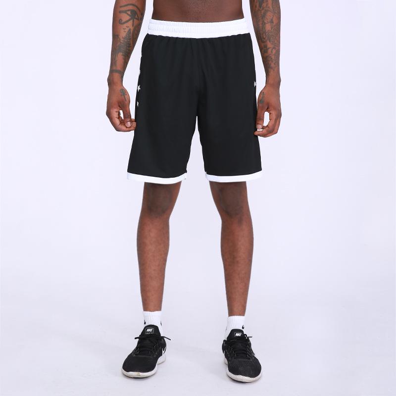 

Мужские быстросохнущие дышащие уличные шорты для бега, фитнеса, баскетбола M чёрный
