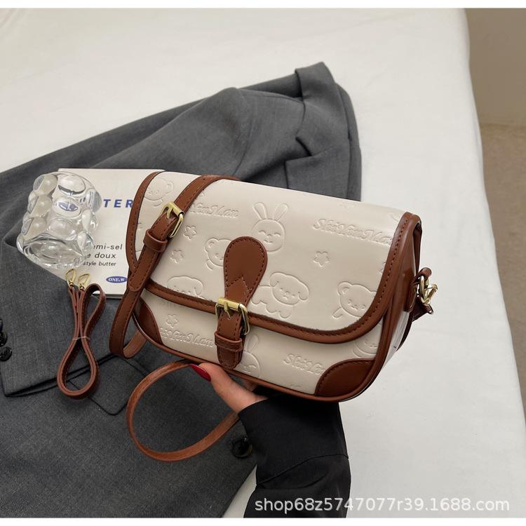 

Niche design small bag women s 2025 new fashion printed shoulder square bag high-end light luxury versatile crossbody bag