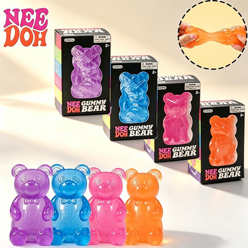 Needoh Gummy Bear Sensory Therapy Toy Multicolor Alleviate Emotional Irritability Improve Concentration For Adults Portable Gift