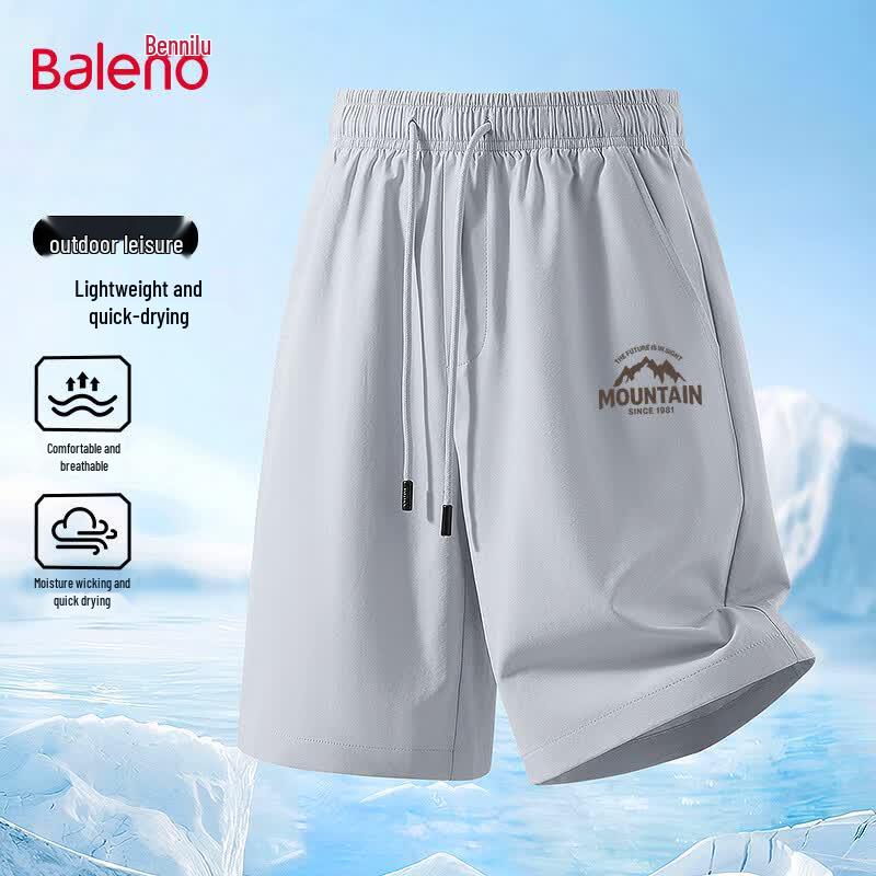 Baleno Men's Cool-Feel Casual Drawstring Shorts