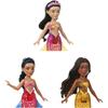 Mattel Disney Little Mermaid Mini Doll Set 7 Pieces Glitter Tail Movable Dress-Up Dolls Ages 3+